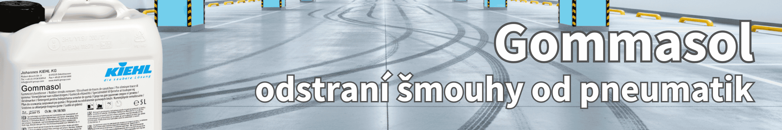 Gommasol odstraní šmouhy od pneumatik
